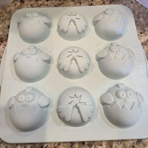 Trudeau Easter Spring Silicone Mold Pan Chicks and Eggs Cupcake Chocolate Baking